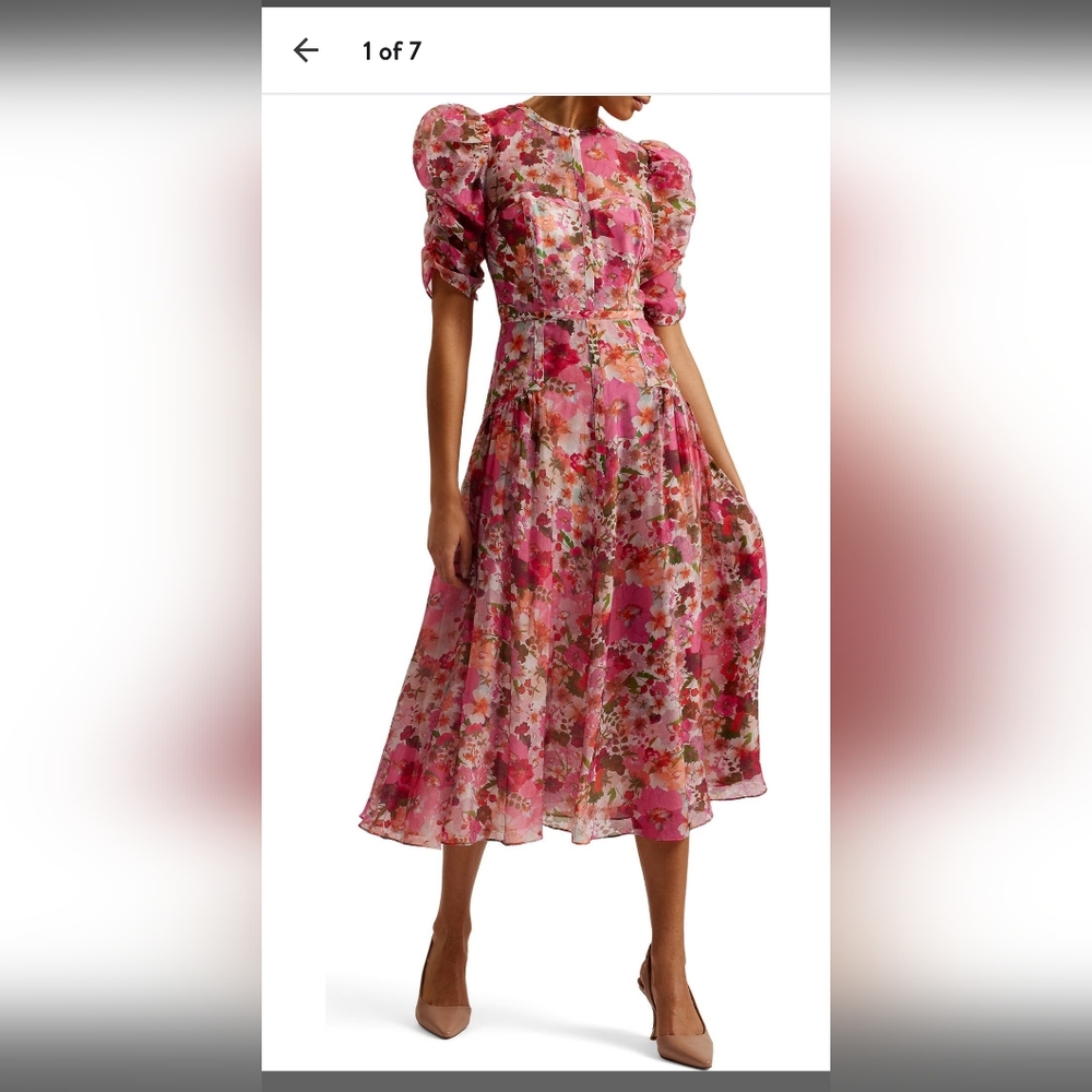 TED BAKER Botani midi dress brand new with tags size 1